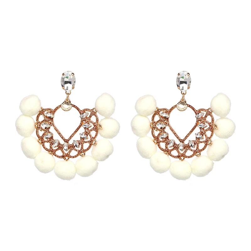 Хит, роскошные длинные серьги с подвеской и кисточками, Boho, блестящие Висячие серьги для женщин, свадебные очаровательные серьги с бахромой - Окраска металла: 50670-WH