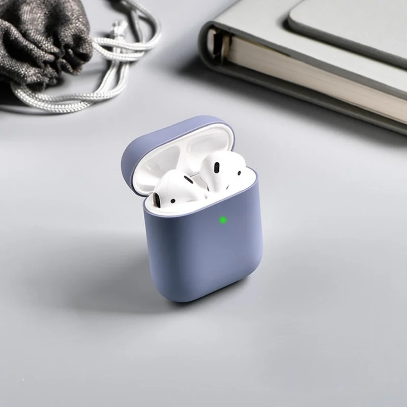 Оригинальный беспроводной Bluetooth чехол для наушников Airpods 2 силиконовый мягкий