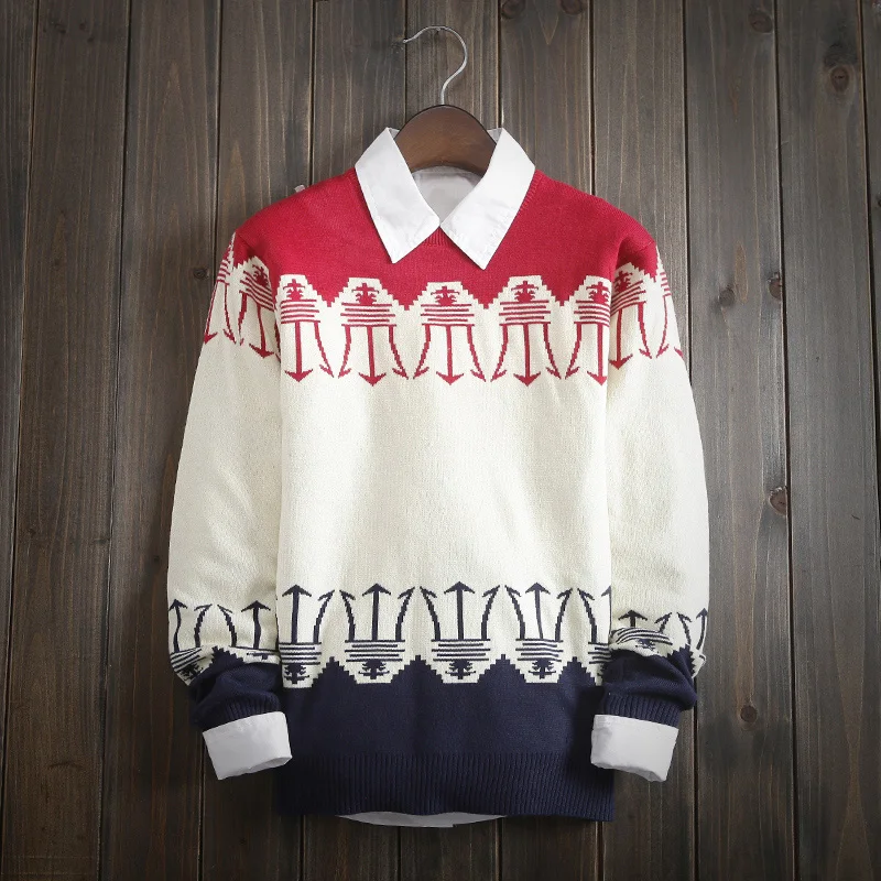 2018 christmas sweater men o neck knitted slim fit pullover sweater men running men's sweater 621--p15
