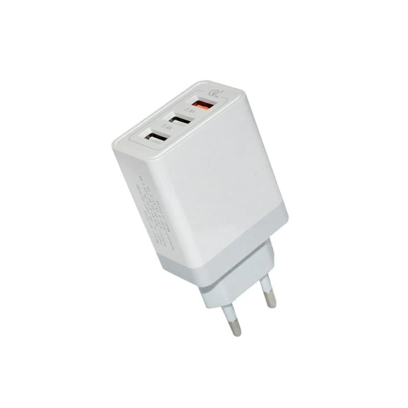Универсальное быстрое зарядное устройство с 3 портами QC 0 30 Вт USB для iphone 7 8 ipad Samsung