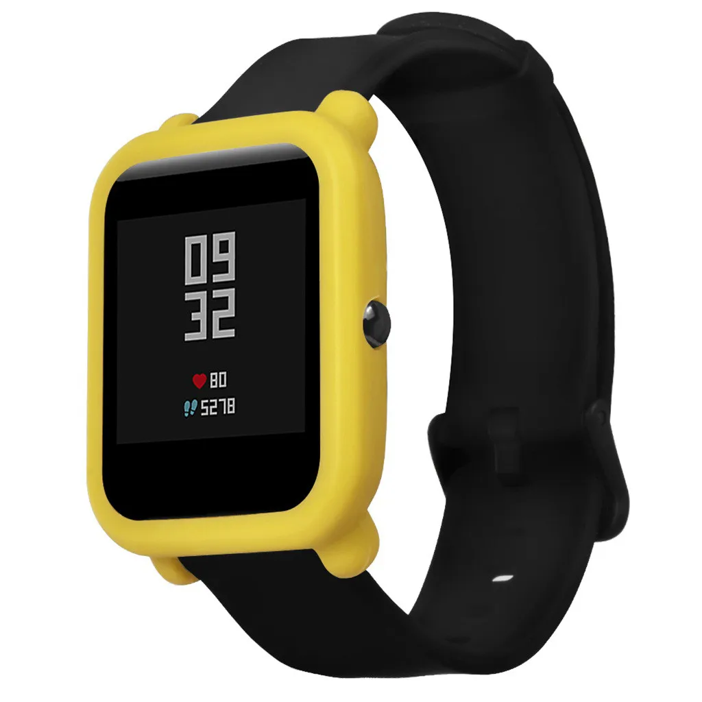Стильный мягкий чехол из ТПУ + Защитная пленка для экрана Amazfit Huami Bip Younth Watch с