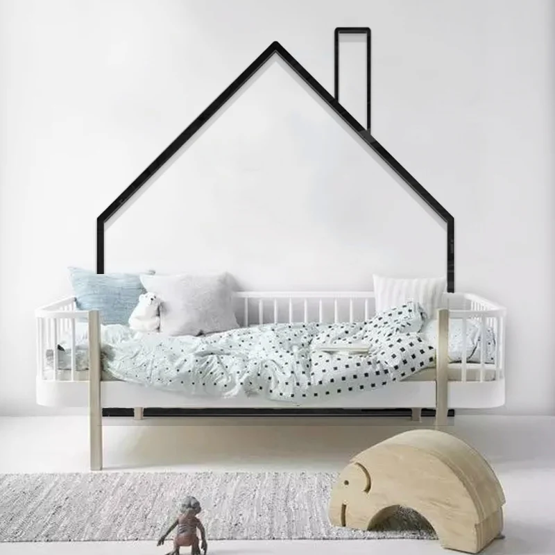 

Original Nordic style Wall Sticker Children's room bedroom Living room decoration Full House cartoon 3D acrylic wall sticker