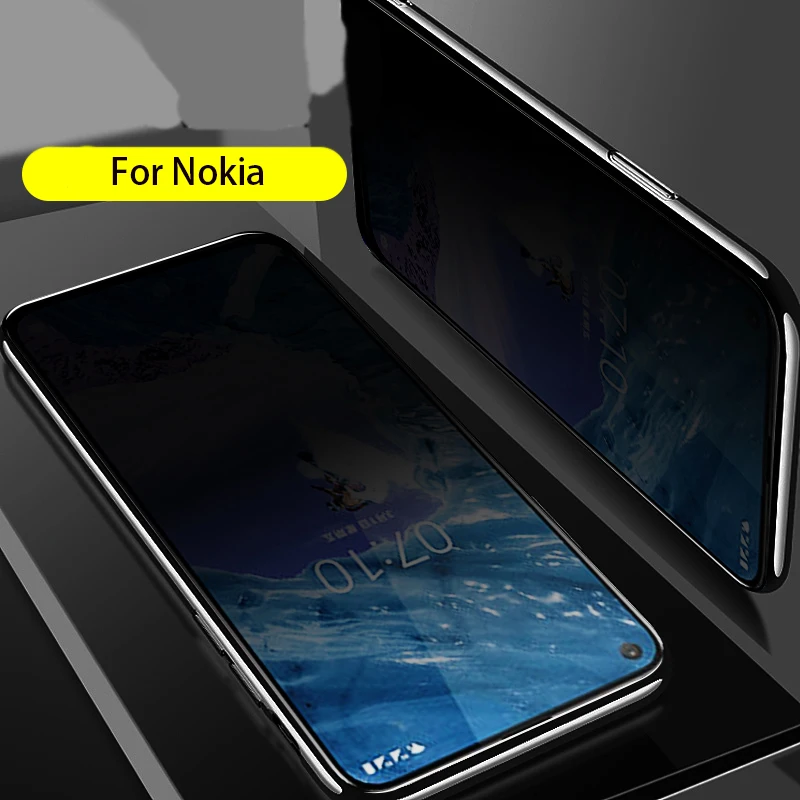 EXUNTON полное покрытие анти-шпионское антибликовое закаленное стекло для Nokia X71 8 1