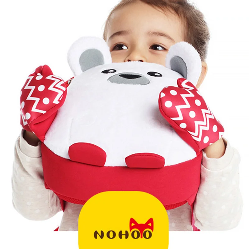 NOHOO рюкзаки для младенца 3D мультфильм милый медведь Дети Водонепроницаемый дошкольного рюкзак рождественские подарки для маленьких девочек от 2 до 4 лет