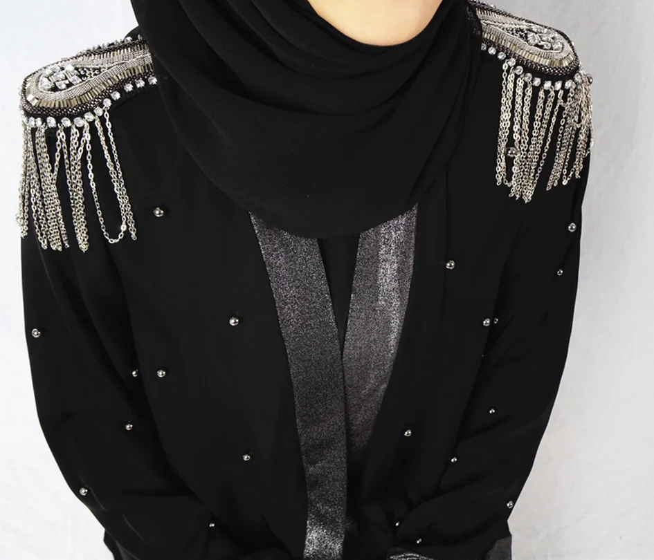 Модные мусульманское платье Абая в мусульманская одежда для Дубай Костюмы Для