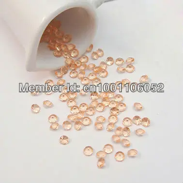 5000 шт. Высокое качество персик 1/3ct(4.5 мм) алмазный Конфетти Акриловые бисера Свадебная вечеринка Таблица разброса Декор
