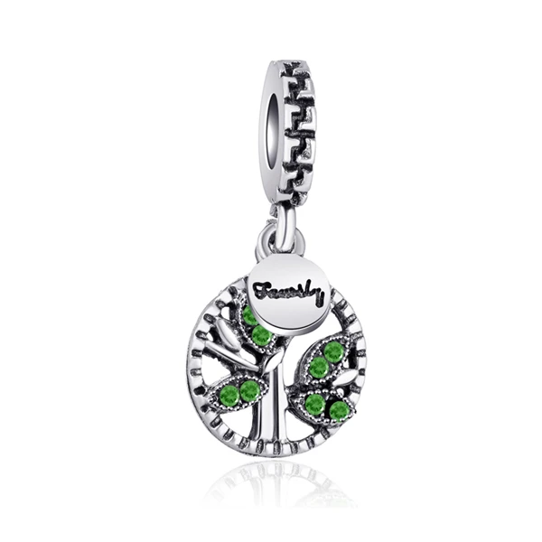 Style 44 Простой стиль, зеленые звезды, цветы, сказочное дерево, сердца, Микки, бусины, подвески, подходят для браслетов Pandora и браслетов для женщин, DIY, вечерние Perles - Цвет: Style 44