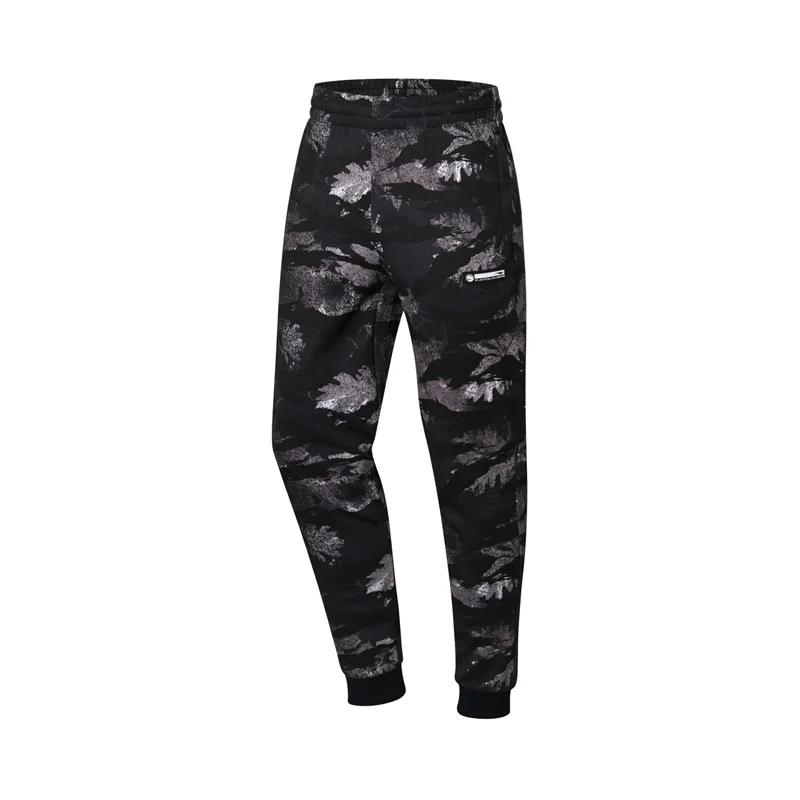 Мужские баскетбольные штаны Li Ning BAD FIVE теплые флисовые спортивные с подкладкой из