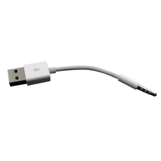 3,5 мм штекер к USB 2,0 Данные зарядного кабеля кабель синхронизации наушников адаптер шнур для ipod shuffl e 3rd 4th 5th 6th 7th