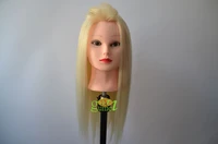 2015 new pro 22 white fiber beautiful hair hairdressing human hair mannequin head training head free shipping