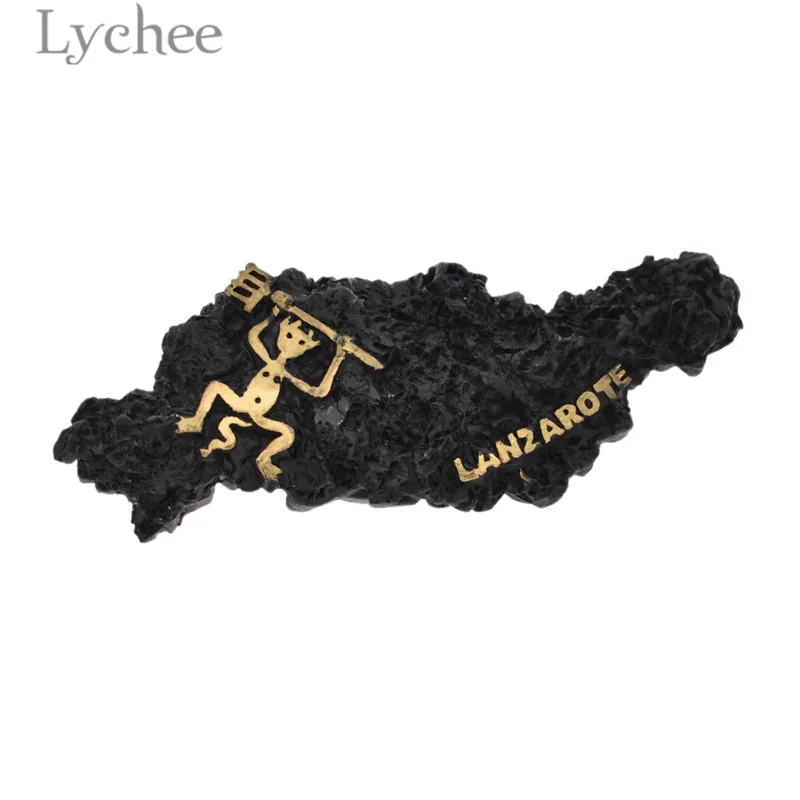 Магнит на холодильник Lychee Life Spain Lanzarote из смолы креативный 3D пейзаж магнит