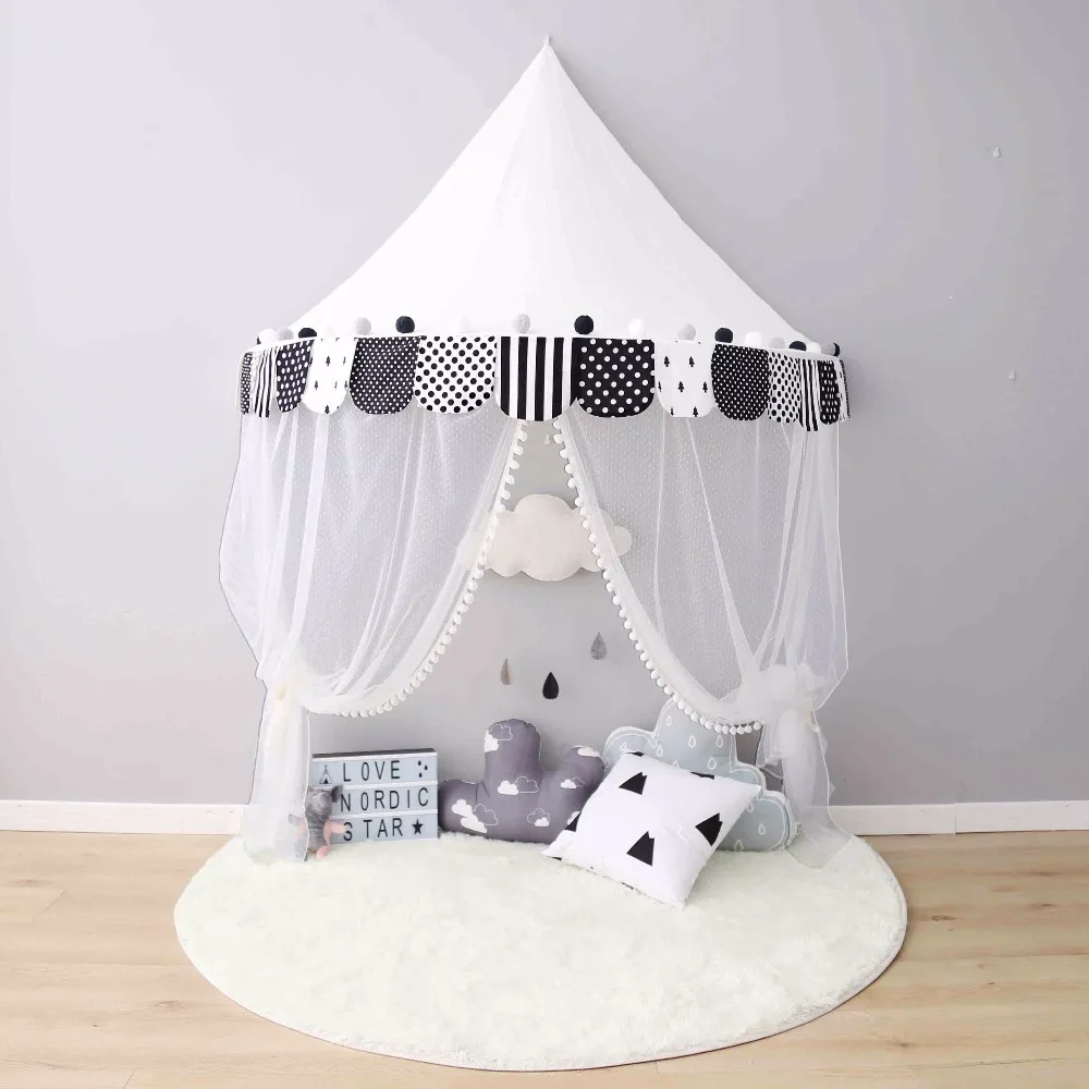 Детские палатки teepee детская игровая комната хлопок Портативный Навес для