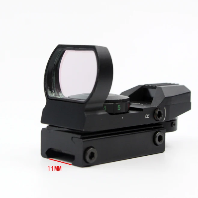 Huntin 20 мм Ferroviaire Lunette Chasse Optique holographhique Chaude Red Dot Sight Reflex 4 Tactique Fusil de Hot SalRed | Спорт и