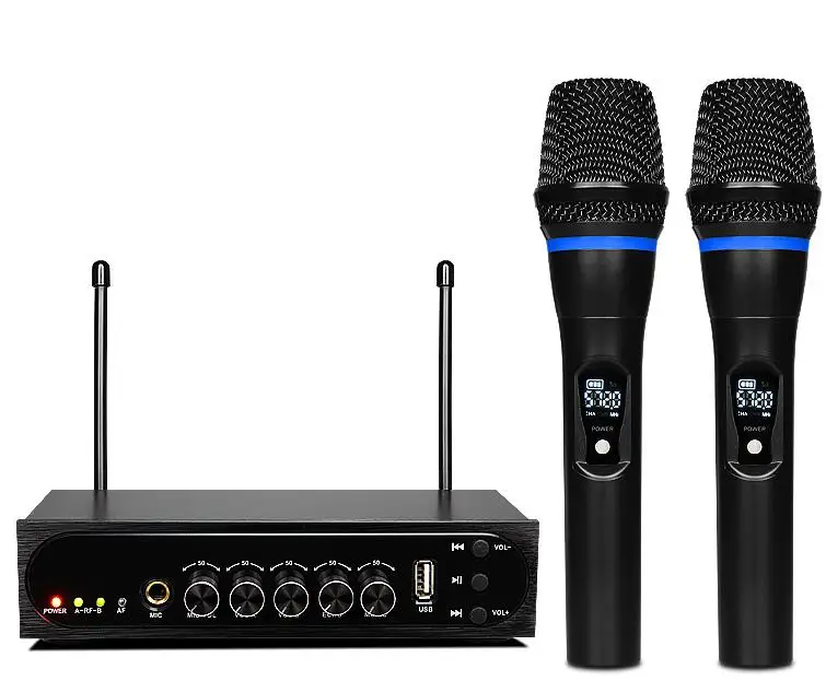 UHF Wireless Microphone with Metal Dynamic Microphone S-103 for home theater system computer loudspeaker Smart TV Extra Wired MI