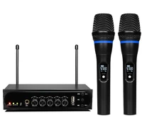 uhf wireless microphone with metal dynamic microphone s 103 for home theater system computer loudspeaker smart tv extra wired mi