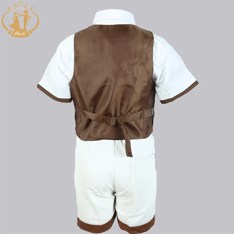 Nimble/детская одежда для отдыха маленьких мальчиков жилет + рубашка штаны Детский