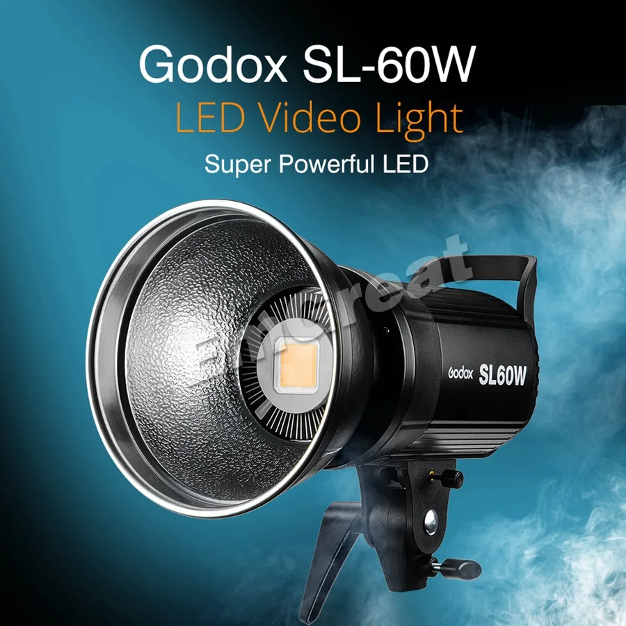 Godox SL60W светодиодный видео светильник 5600K 60W CRI 95+ Bowens крепление с дистанционным управлением и BD-04 двери сарая сотовая сетка 4 цвета фильтры
