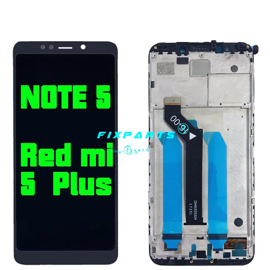 Test Well для Xiaomi Redmi 5 Plus ЖК дисплей сенсорный экран 99 " Note Pro дигитайзер стеклянная