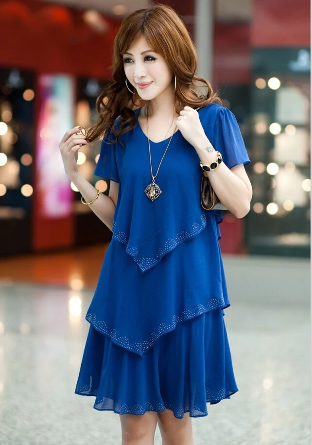 Женское шифоновое платье с коротким рукавом повседневное винтажное длинное в