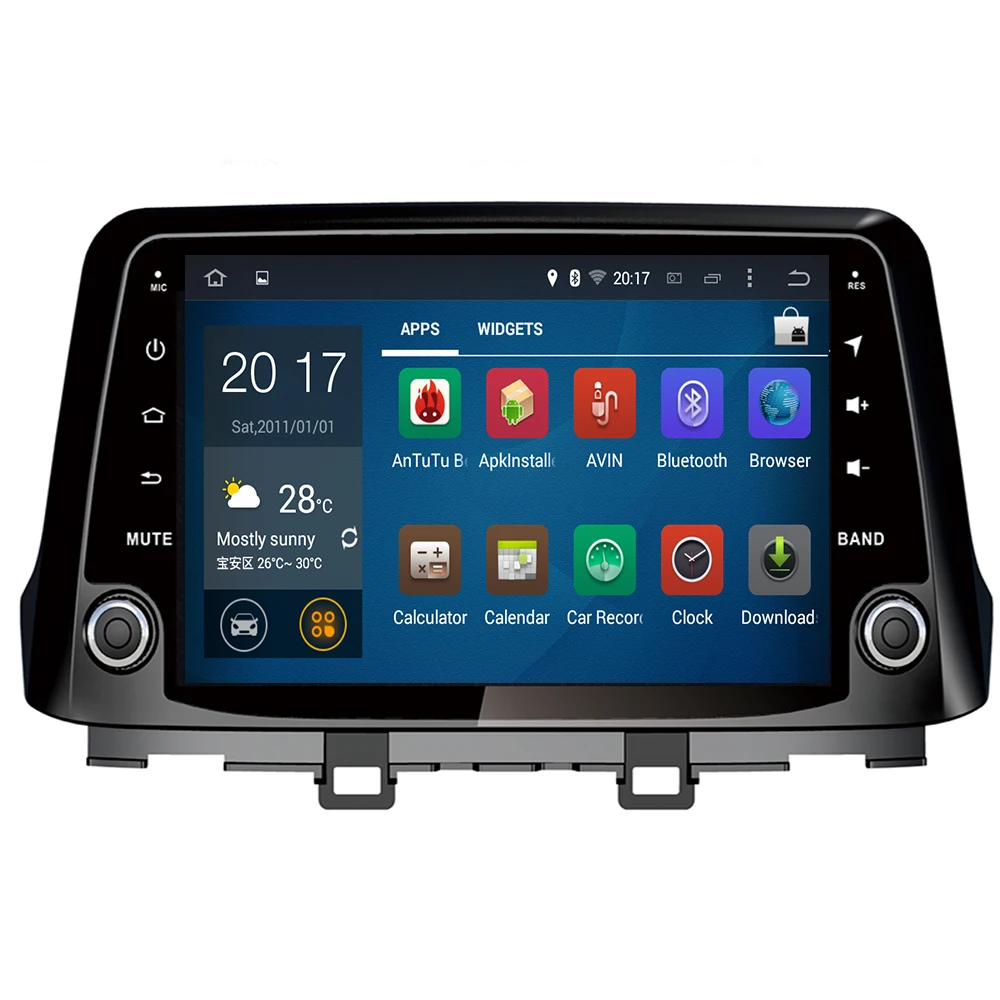 Android 10 автомобильный dvd gps плеер 8 ядер для HYUNDAI KONA 2017 2018 -2019 навигация стерео аудио