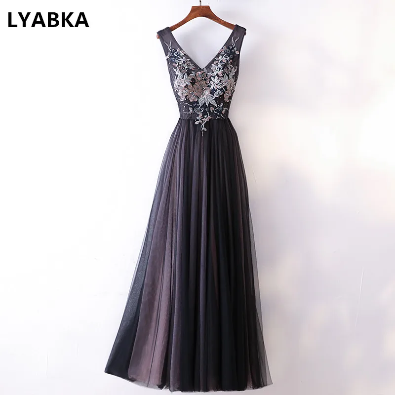 Вечернее Платье трапециевидного силуэта 2019|real photo evening dress|evening dresses longevening dress |
