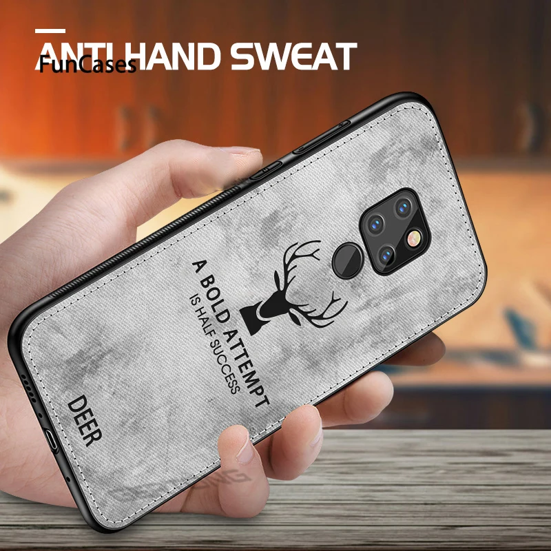 3D рельефный тканевый чехол для телефона с оленем huawei P Smart 2019 Mate20 P20 Lite Pro Honor 8X8 9 lite 10
