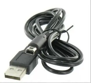DHL Бесплатная доставка 1 2 м черный для Nintendo 3DS DSi NDSI XL LL зарядный USB кабель