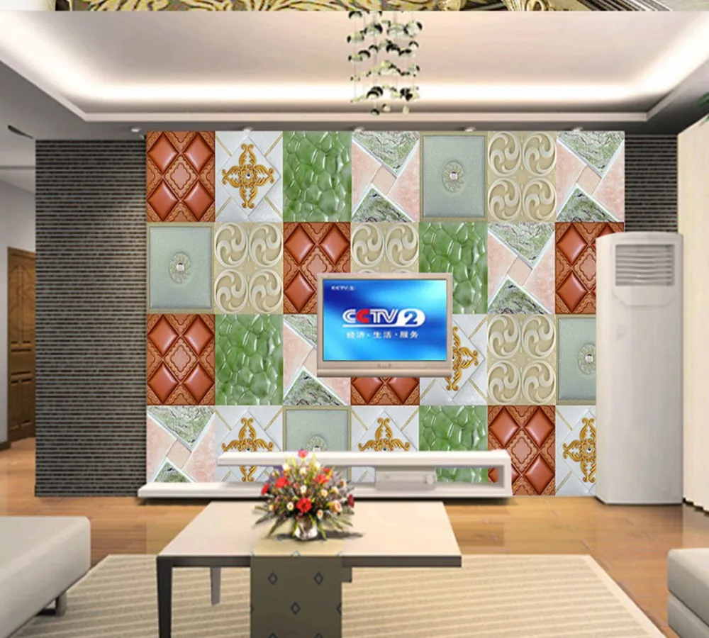 Бесплатная доставка креативные Ассорти плитки мягкая упаковка Гостиная ТВ стены