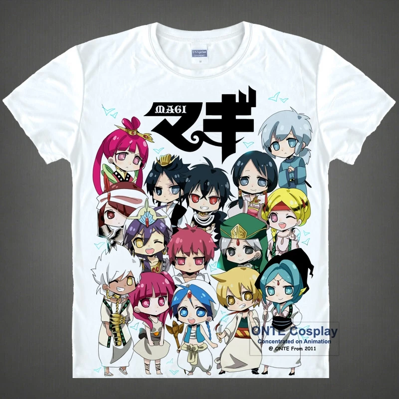 Аниме-маги Косплей костюмы джудал и Аладдин Принт футболки Мужская забавная