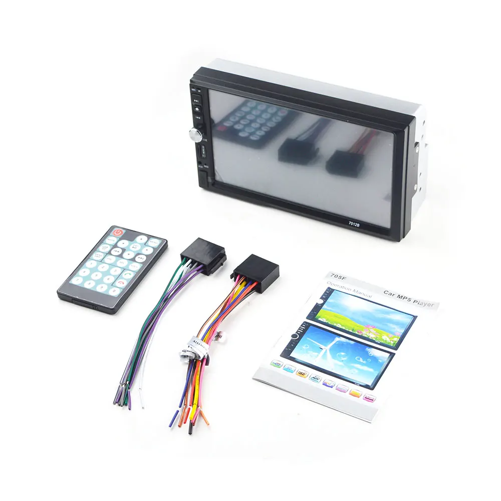 2 DIN аудио стерео 7 дюймов Bluetooth TFT сенсорный Экран Авто Аудио Авторадио 12 В