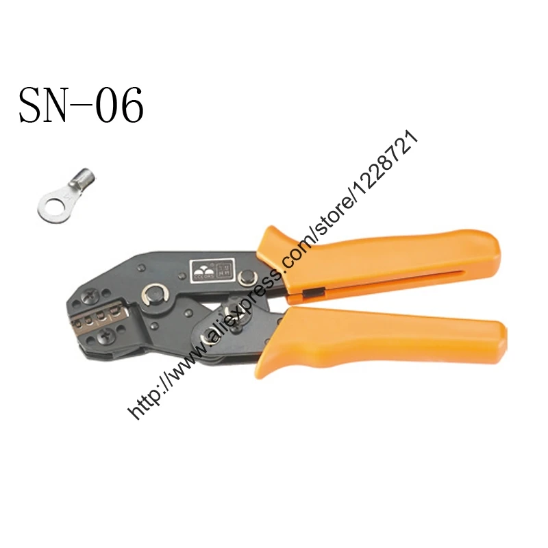 

SN-06 Mini European Style Wire Crimping Pliers Terminal Clamp Pliers 20-10AWG Wire Crimping Tool Crimping Plier 0.5-6mm2