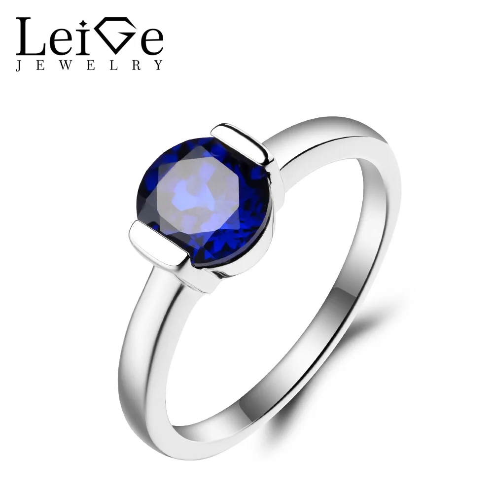 Женское Обручальное кольцо с синим сапфиром|ring wedding|925 sterling gemstone ringsring ring |
