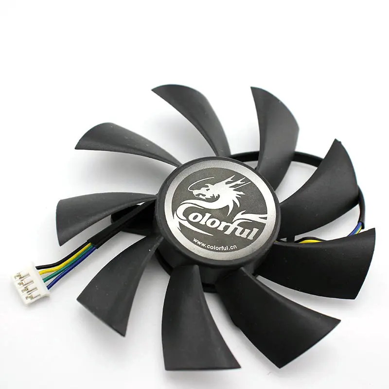 Оригинал для цветной видеокарты GTX 950 GTX1050Ti GT1030 охлаждающий вентилятор только