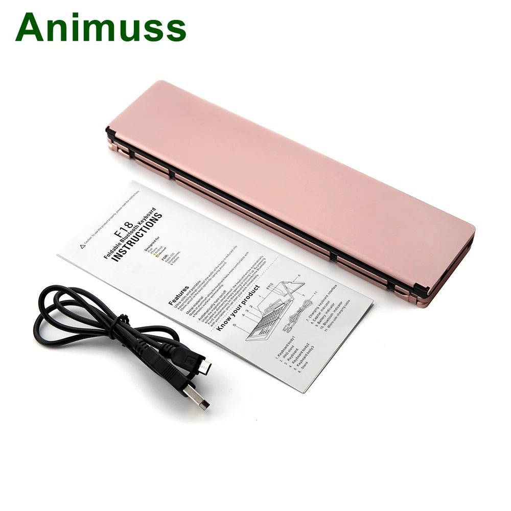 Animuss складываемая Bluetooth клавиатура универсальный Портативный 3 0 Беспроводной с