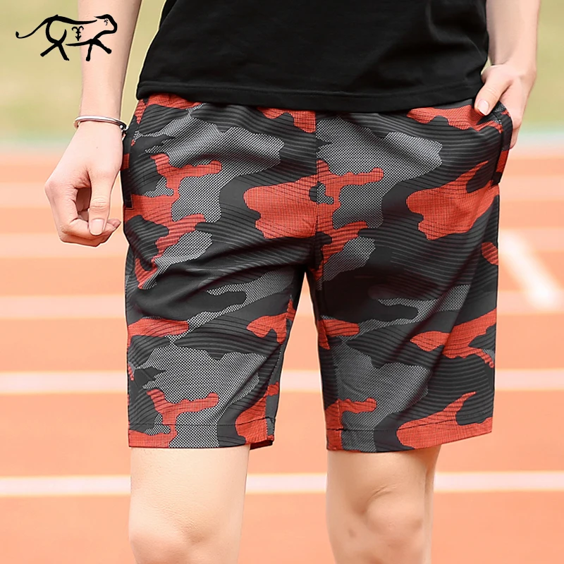 

Шорты мужские пляжные с эластичным поясом, модные тонкие дышащие бермуды с камуфляжным принтом, приталенные, летние
