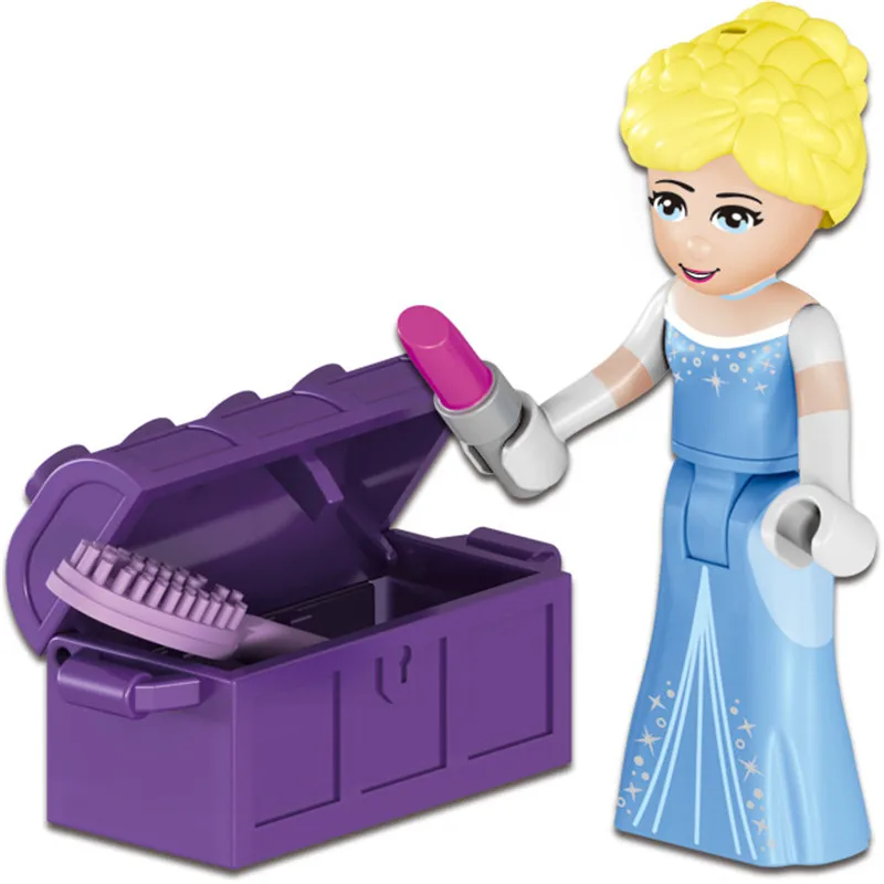 122 шт Legoings Золушки тыквы каретки игрушка детская сборки строительные блоки