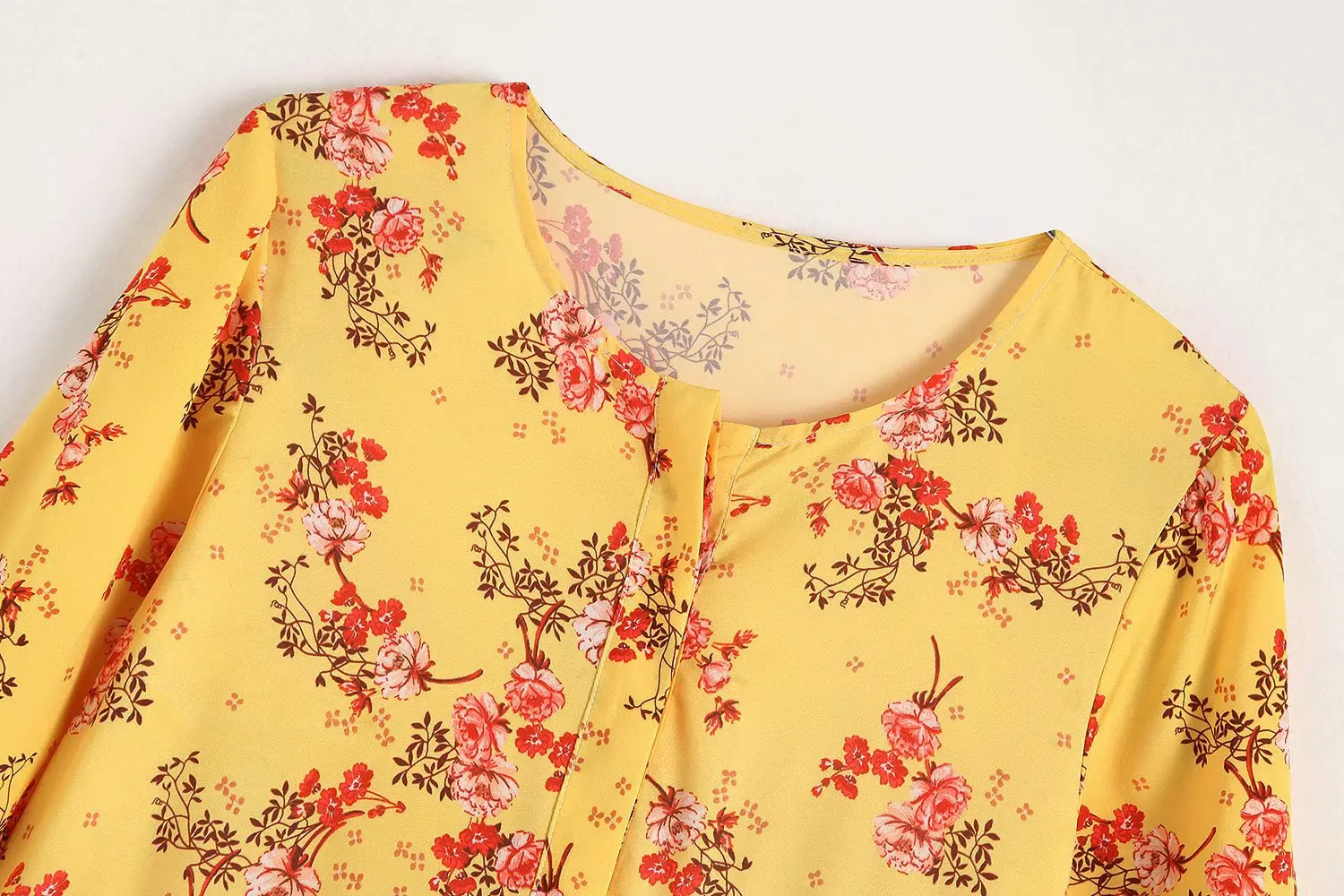 Женское винтажное платье макси в стиле бохо с цветочным принтом о-образным