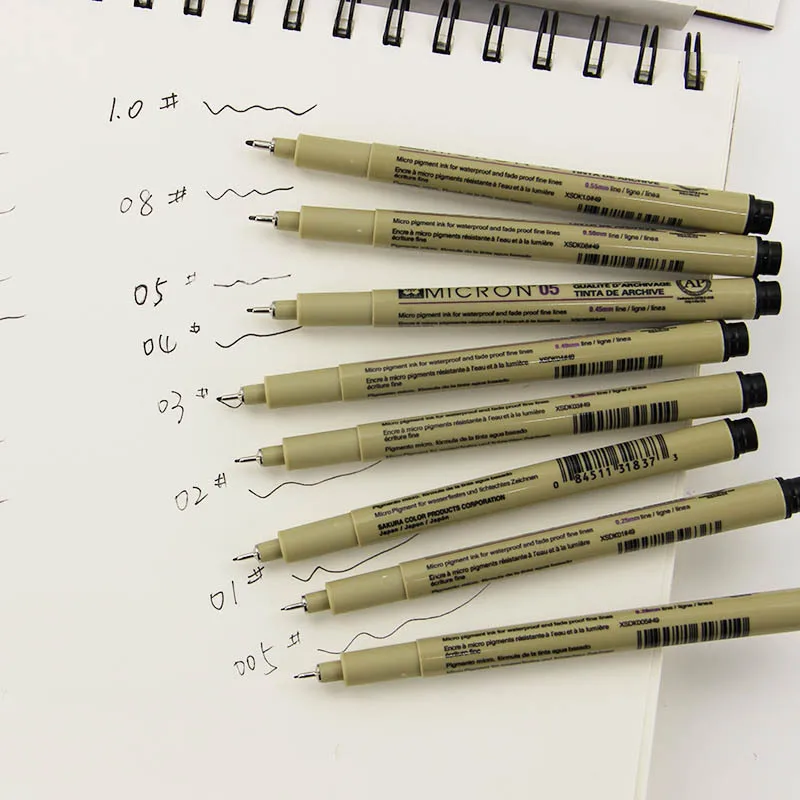 8 шт./компл. рисунок ультра тонкая ручка хорошей химической устойчивостью высокое