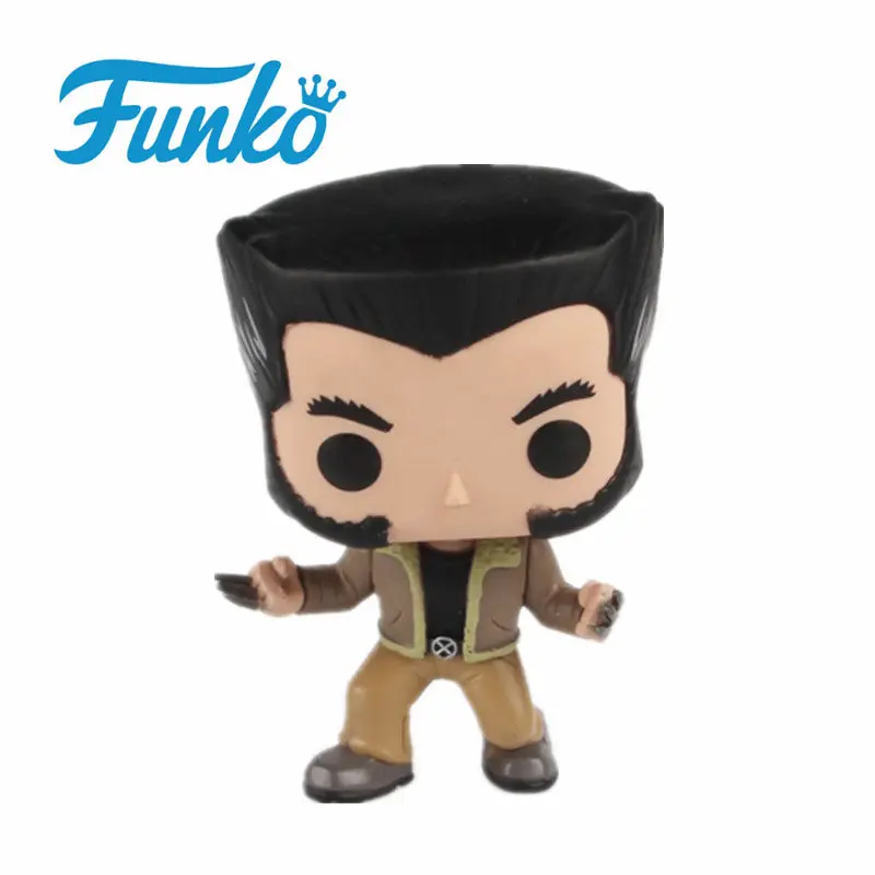 Without Box Официальный FUNKO POP Marvel: X-MEN-LOGAN Росомаха Виниловая фигурка модель игрушки для любителей фильмов Коллекция с оригинальной коробкой 1 шт - Цвет: Without Box