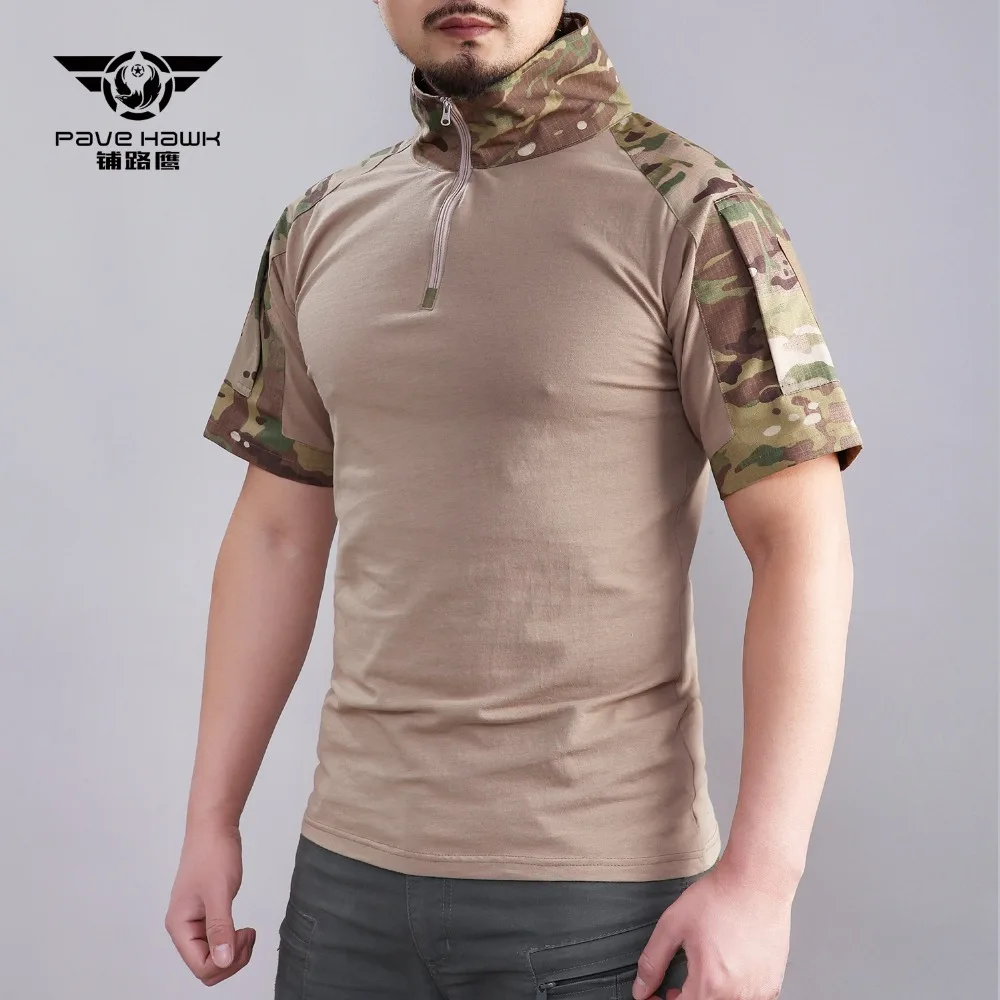 Армейский вентилятор CS тактическая Cmouflage одежда топы для улицы лето Кемпинг