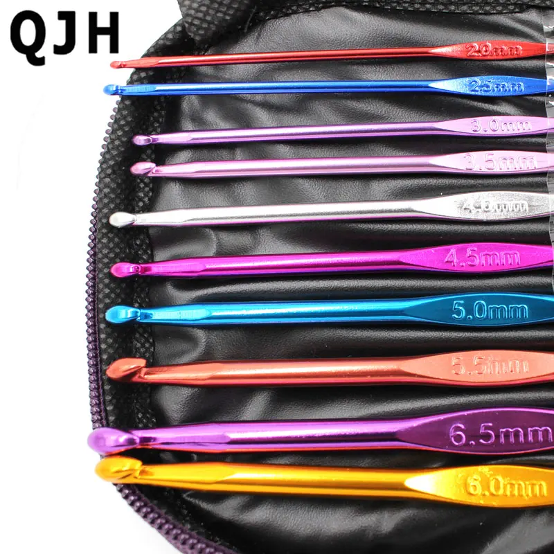 22 шт. разноцветный алюминиевый крючок спицы ручкой вязать комплект Ткань свитер