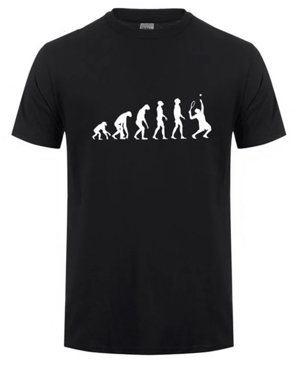 

Мужская хлопковая футболка VHORZ Evolution of T, летняя стильная футболка с коротким рукавом