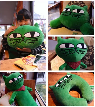 1 шт. OK плюшевая игрушка кошка подушка OKCAT зимняя для рук Офисная U плюшевые куклы