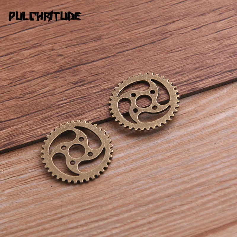 10 шт. 23 мм двухцветная Шестерня из металлического сплава Ювелирное Украшение в