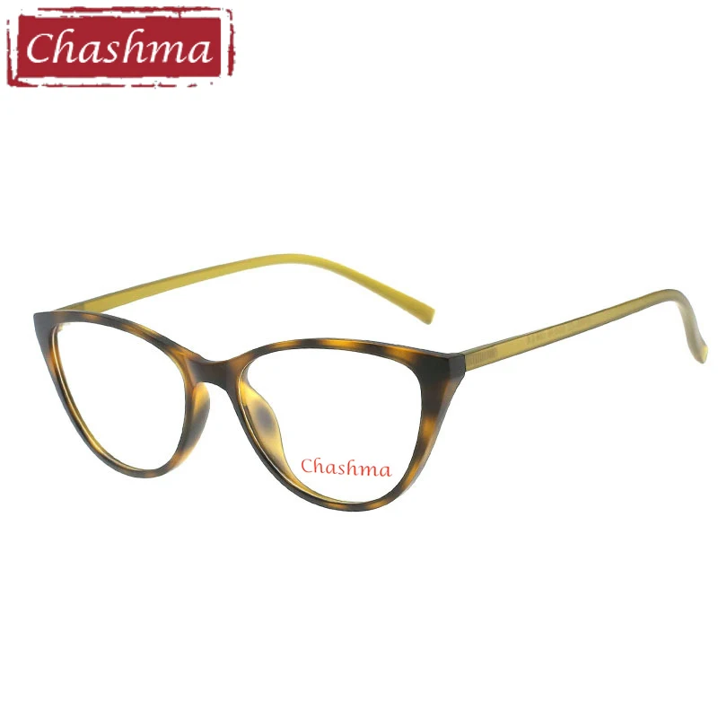 Leopard Чашма бренд кошачий глаз TR 90 очки по рецепту Gafas Mujer качественные оправы из сплава светильник для женщин полуоправы Occhiali - Цвет оправы: Leopard