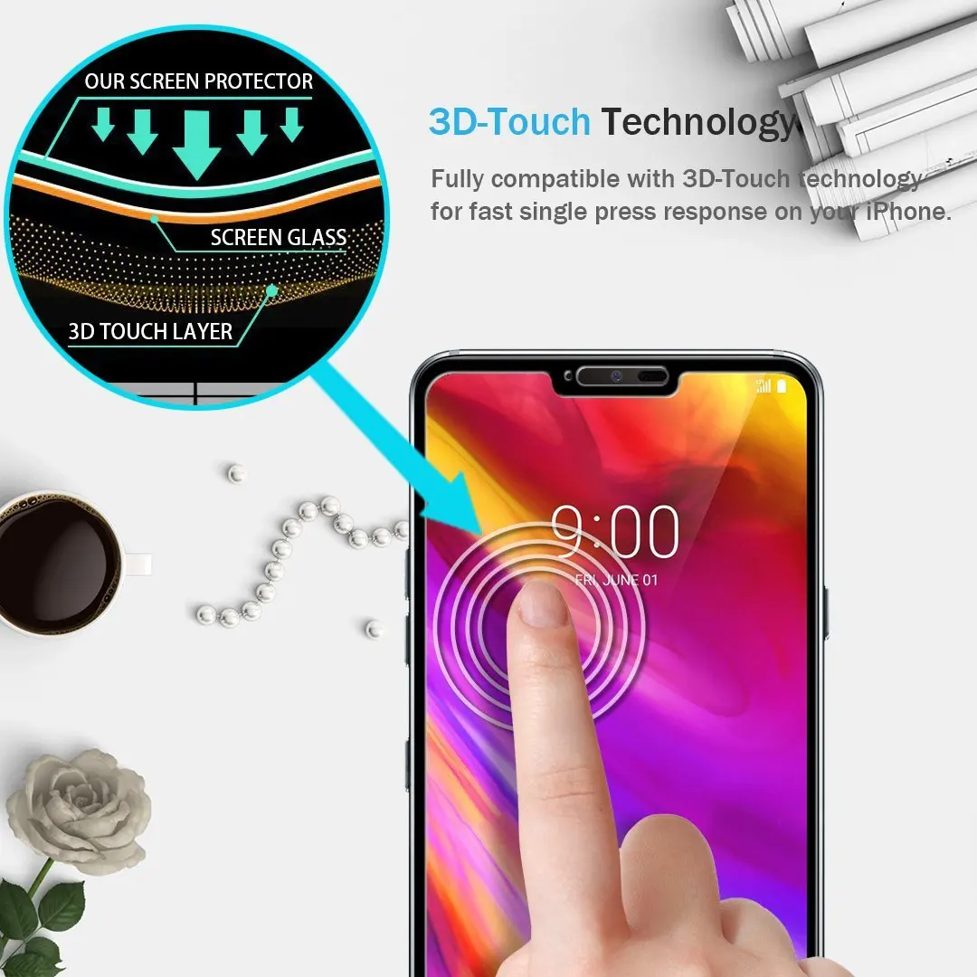 3D Защитная пленка для экрана, полное покрытие, закаленное стекло для LG G5/G6/G7/Stylo 3/Stylo 4/Q7/V30/K30/K20 Plus