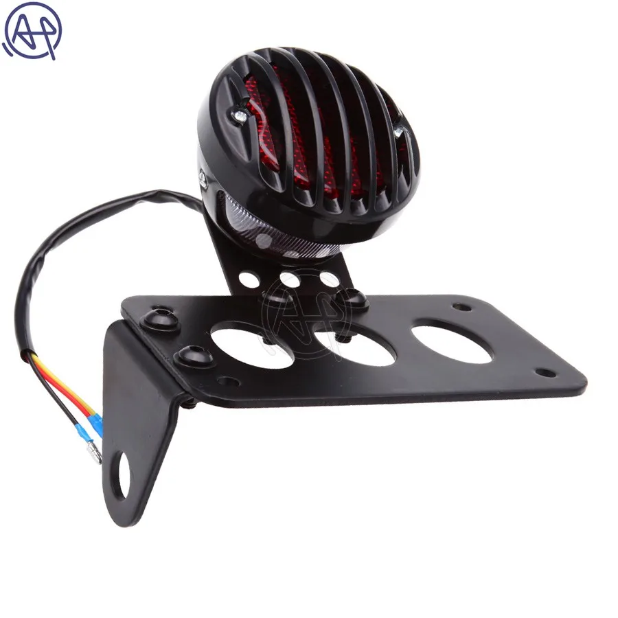 Кронштейн для номерного знака мотоцикла + стоп сигнал задний фонарь