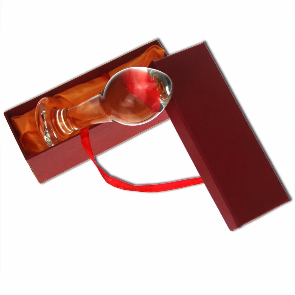 Огромная стеклянная Анальная пробка эротические игрушки для массажа простаты