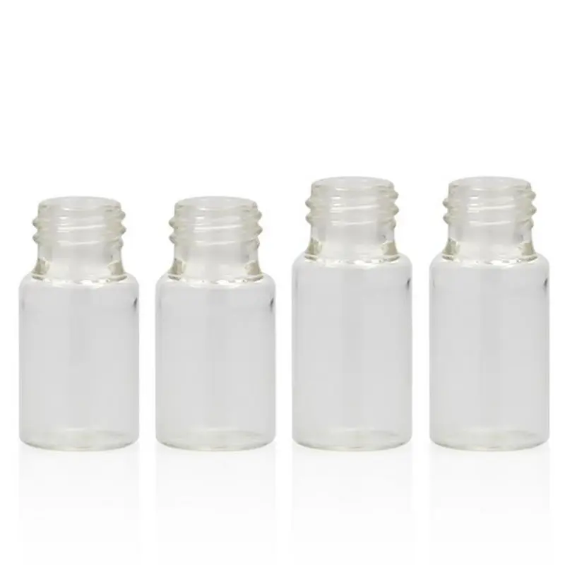 3 мл 4 прозрачная пустая Мини Стеклянная бутылка мини-стеклянные флаконы 4cc шейные
