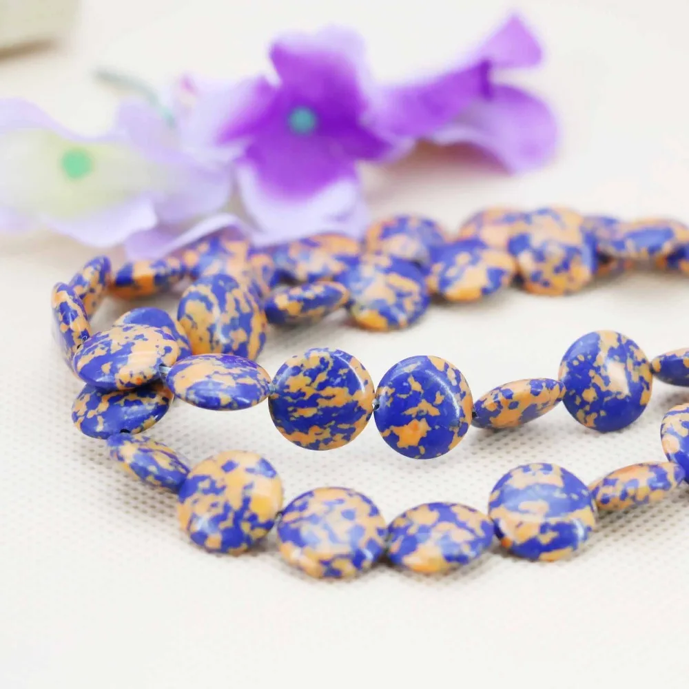 12 мм преобладающие синие Wintersweet турецкие бусины Abacus для самостоятельного
